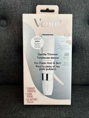 NEW 🆕 Gillette Venus Gentle Trimmer for Pubic Hair - White waterproof